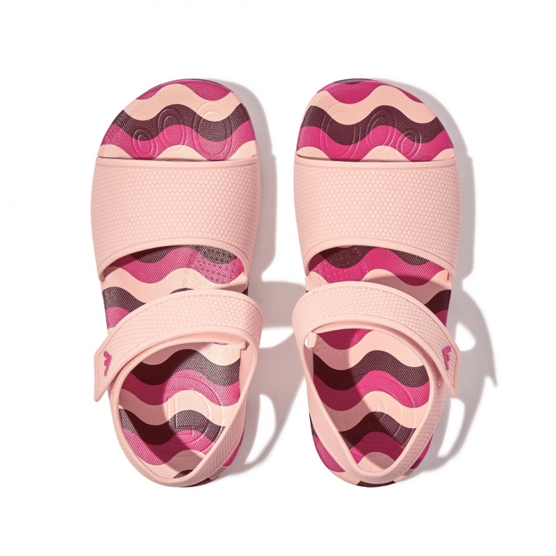 Sandali Con Cinturino Sul Retro Fitflop Iqushion Rubber Tpu Bambino Rosse | IT-58341FQXZ