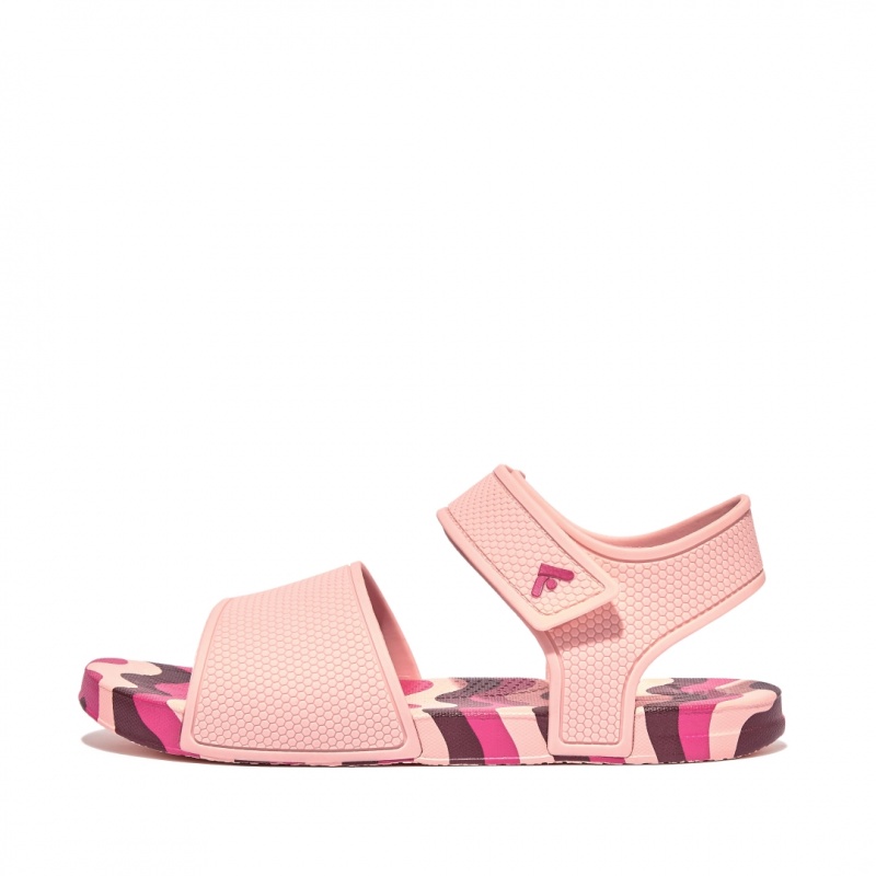 Sandali Con Cinturino Sul Retro Fitflop Iqushion Rubber Tpu Bambino Rosse | IT-58341FQXZ