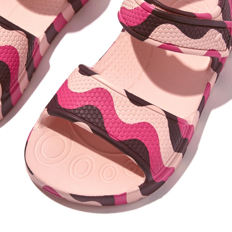 Sandali Con Cinturino Sul Retro Fitflop Iqushion Eva Bambino Rosse | IT-58063FNBR