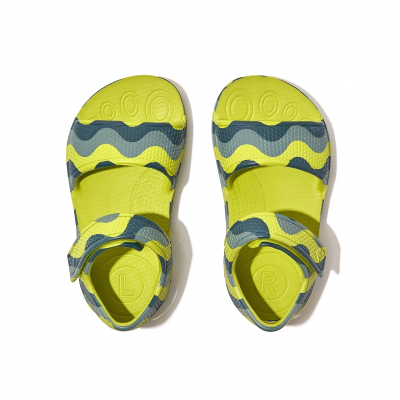 Sandali Con Cinturino Sul Retro Fitflop Iqushion Eva Bambino Verdi Chiaro | IT-81293CTAS