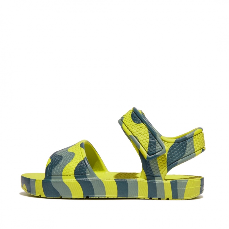 Sandali Con Cinturino Sul Retro Fitflop Iqushion Eva Bambino Verdi Chiaro | IT-81293CTAS