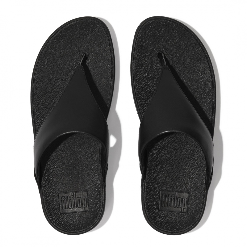 Sandali Con Puntale Fitflop Lulu Pelle Donna Nere | IT-09648DFHP