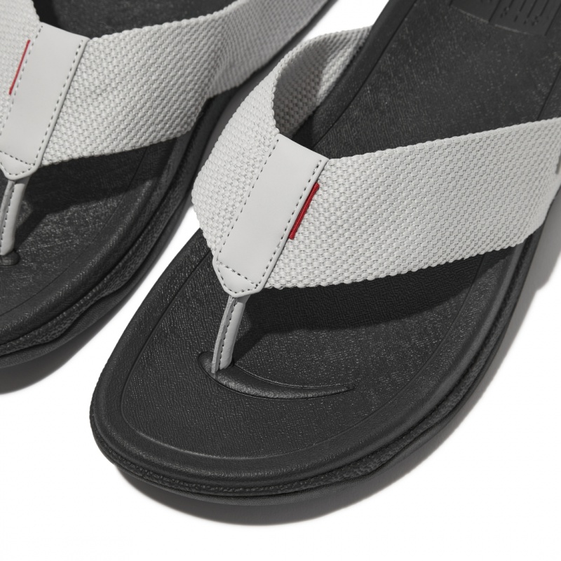 Sandali Con Puntale Fitflop Surfer Polyester Uomo Grigie | IT-78932YICG