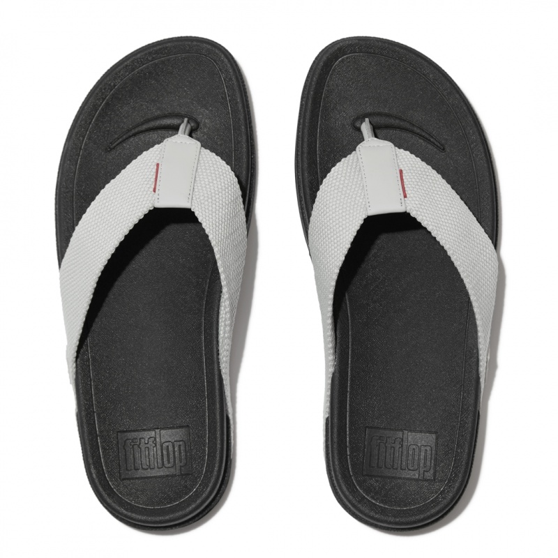 Sandali Con Puntale Fitflop Surfer Polyester Uomo Grigie | IT-78932YICG