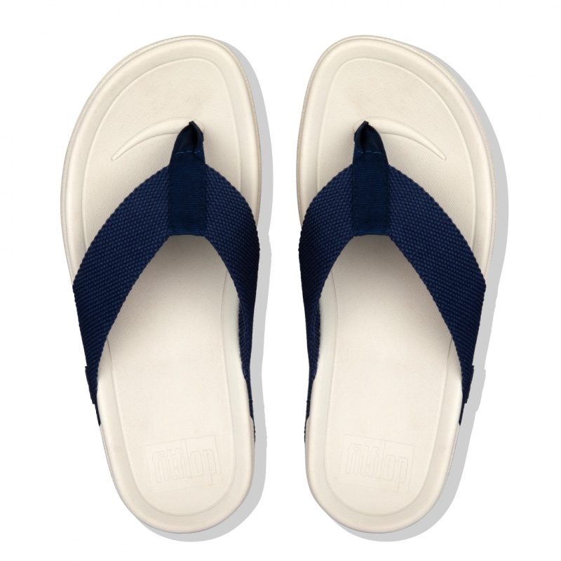 Sandali Con Puntale Fitflop Surfer Polyester Uomo Blu | IT-24931XHFR