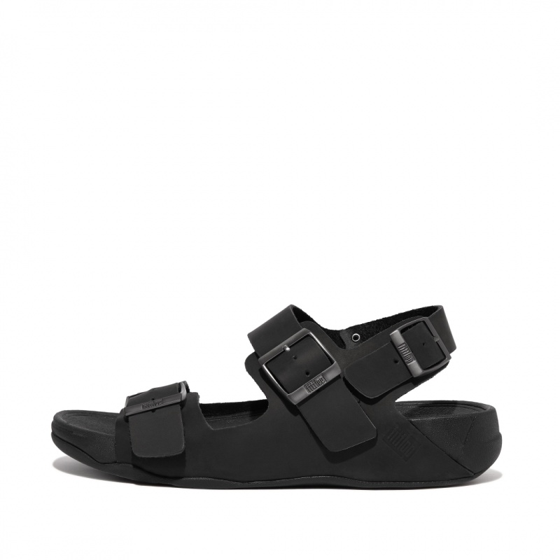 Sandali Fitflop Gogh Moc Back Cinturino Uomo Nere | IT-80129PXAN