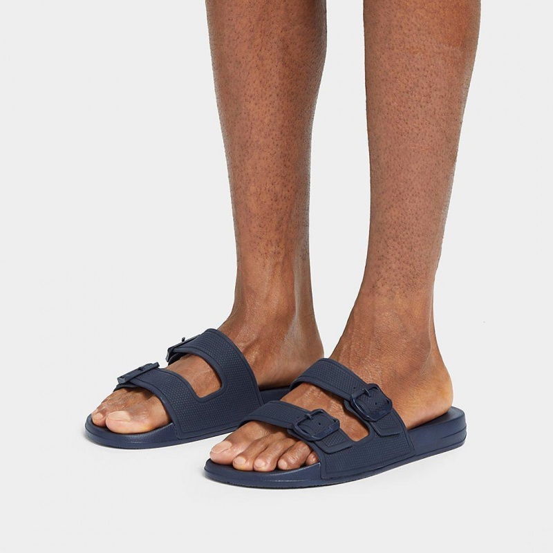 Sandali Fitflop Iqushion Rubber Uomo Blu Marino | IT-54812LXAS