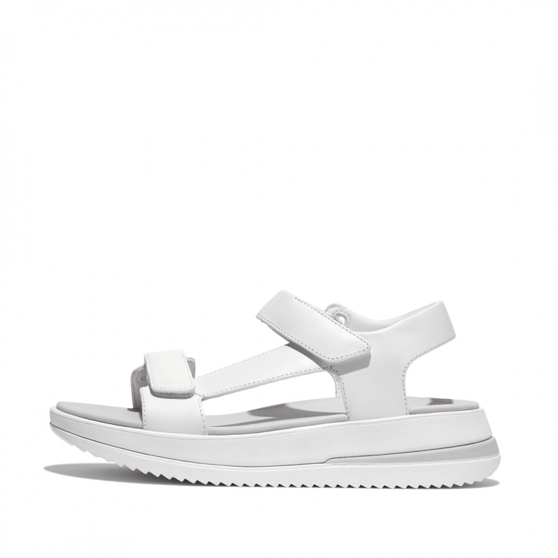 Sandali Fitflop Surff Back Cinturino Donna Bianche | IT-41765LSNK