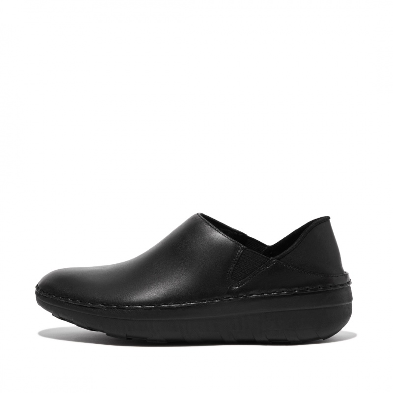 Slip On Fitflop Super Loafer Lavoro Shoes Donna Nere | IT-58730JDCF