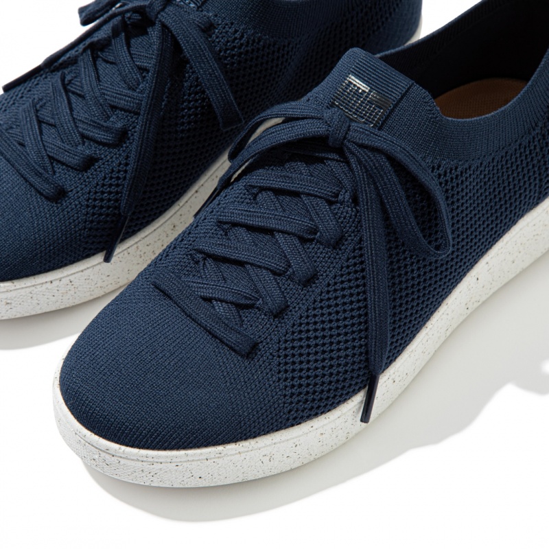 Sneakers Fitflop Rally E01 Multi Knit Donna Blu Marino | IT-92658NZSD