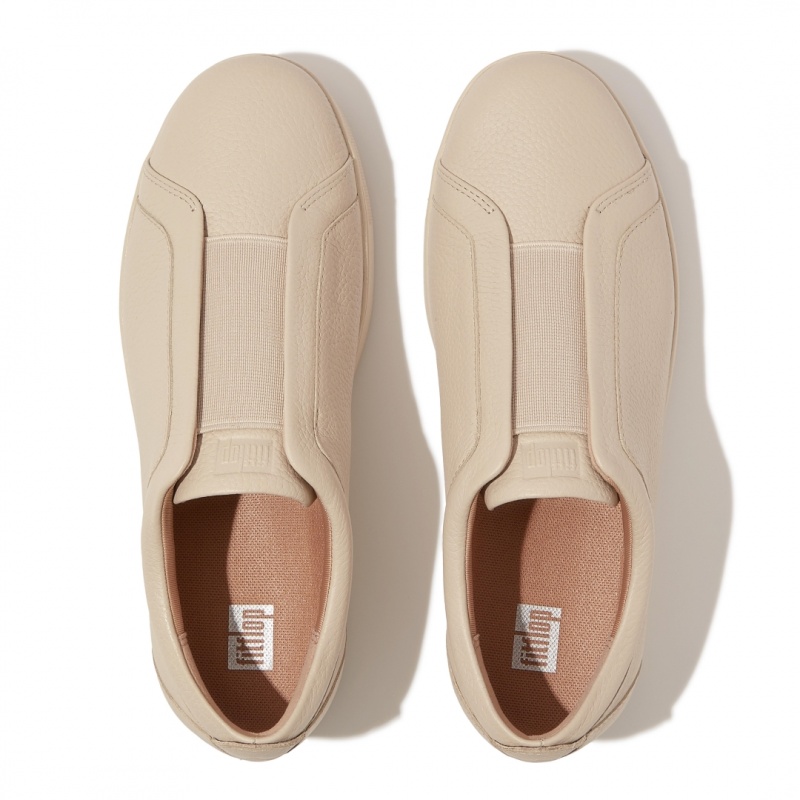 Sneakers Fitflop Rally Elastic Donna Beige | IT-34190BTJM