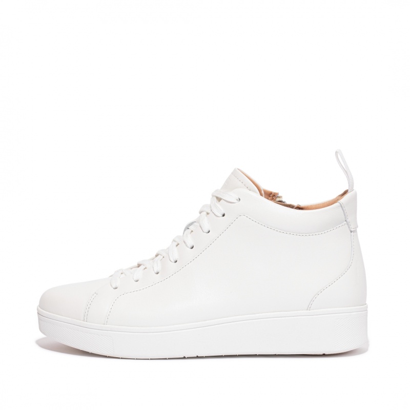 Sneakers Fitflop Rally High Top Donna Bianche | IT-68549QWAT