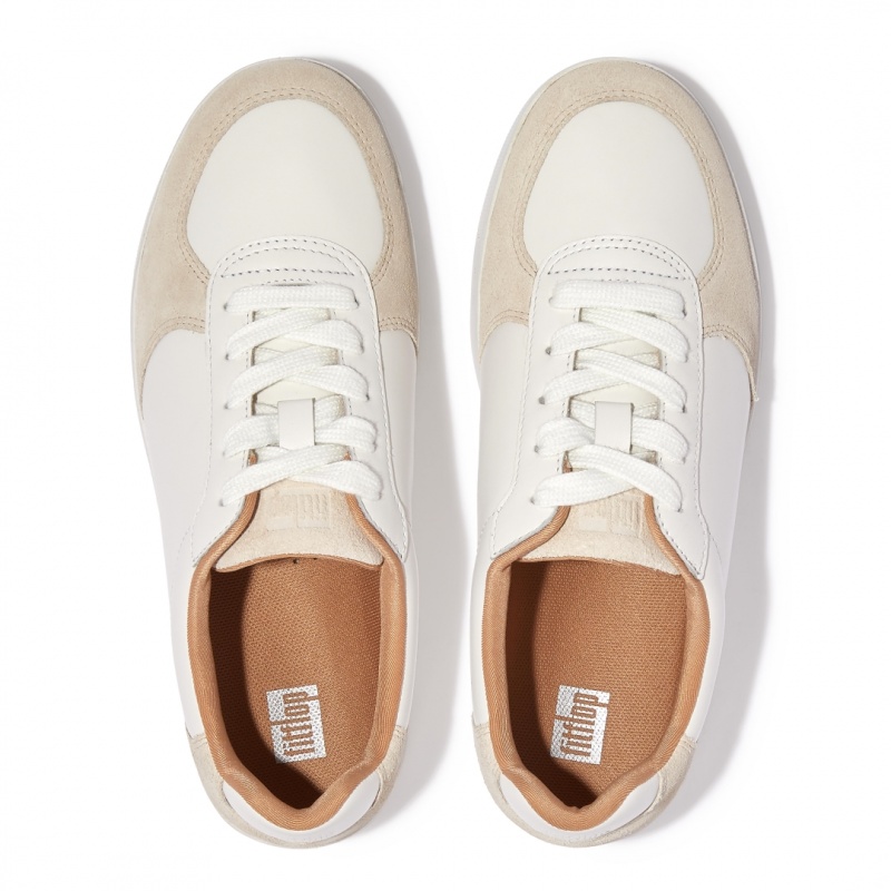 Sneakers Fitflop Rally Panel Donna Bianche Beige | IT-82369VTUK