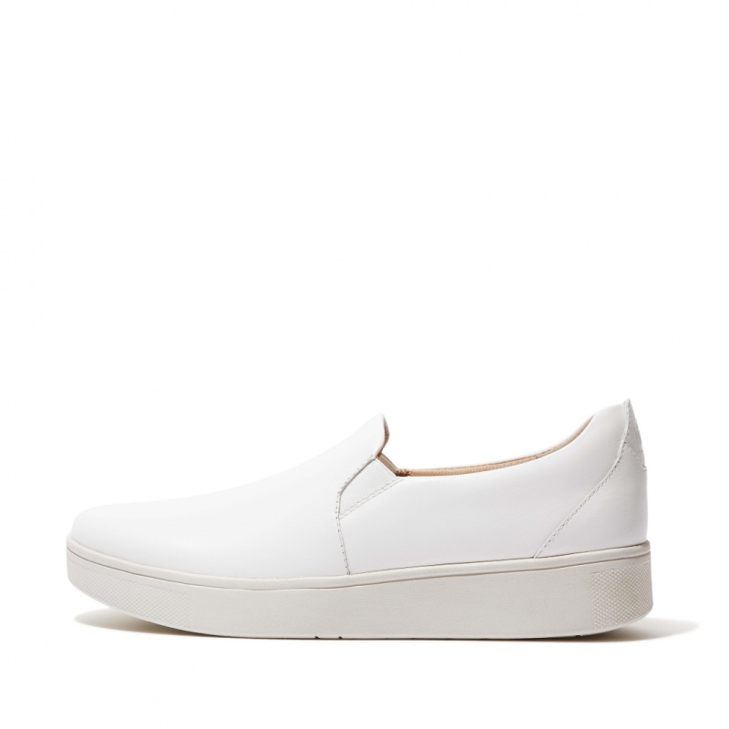 Sneakers Fitflop Rally Slip On Skate Donna Bianche | IT-74569WKJV