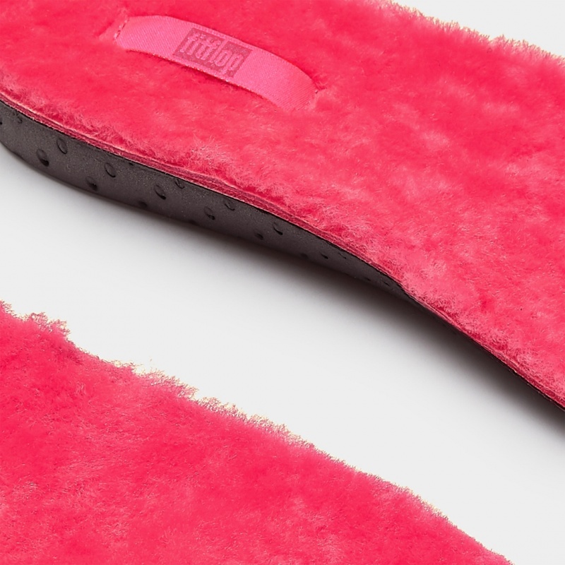 Solette Fitflop Chrissie Shearling Slippers Donna Rosa | IT-63945BZHS