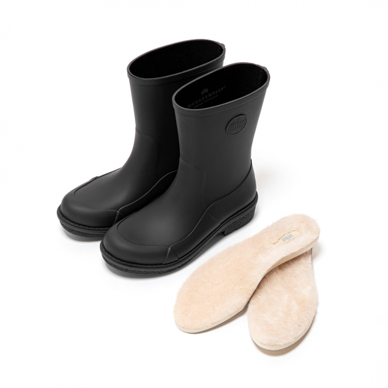 Solette Fitflop Wonderwelly Shearling Ankle Boots Donna Bianche | IT-30851VFLT