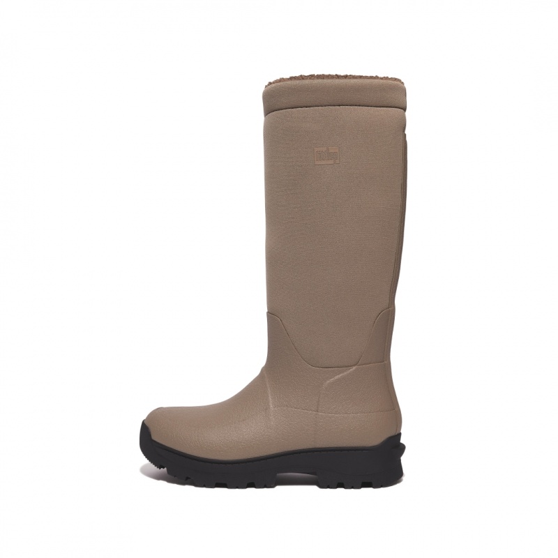 Stivali Di Gomma Fitflop Wonderwelly Atb Natural Mix Welly Donna Grigie | IT-49753DFUJ