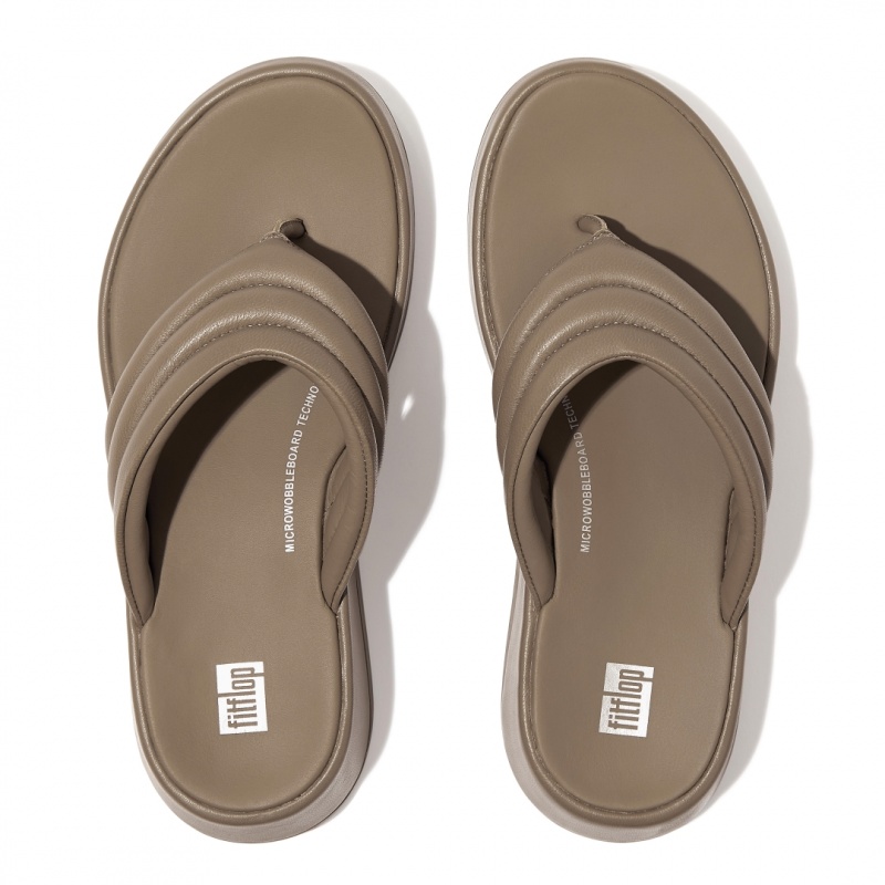 Thongs Fitflop F-Mode Punta Thongs Donna Grigie | IT-68174ZRFC