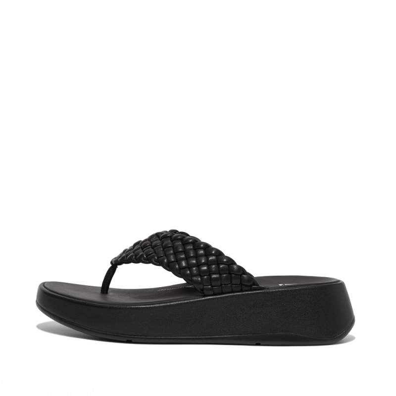 Thongs Fitflop F-Mode Punta Thongs Donna Nere | IT-80273PSMB