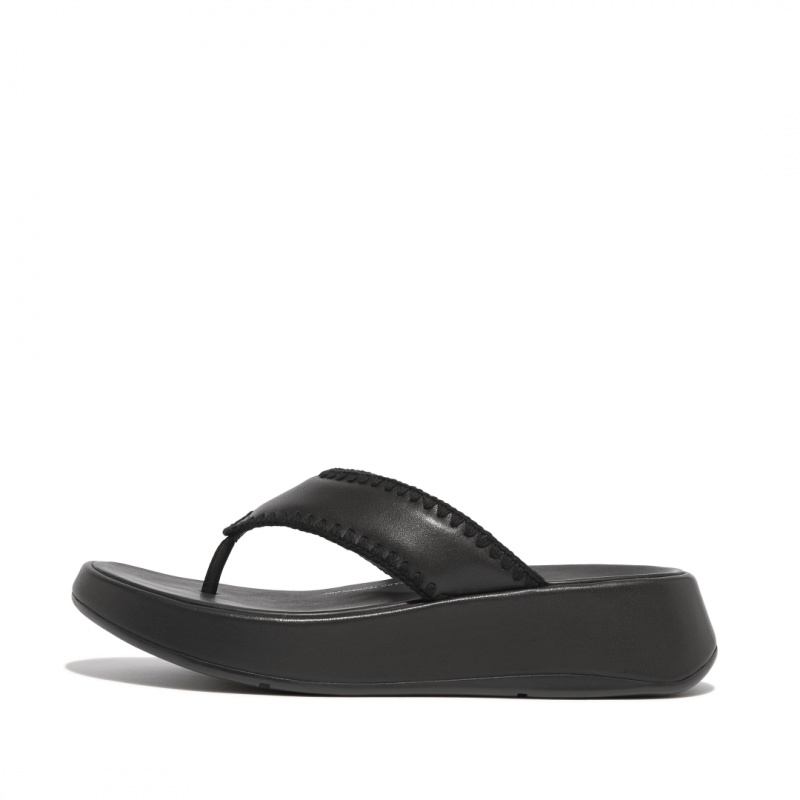 Thongs Fitflop F-Mode Punta Thongs Donna Nere | IT-38719TMBK