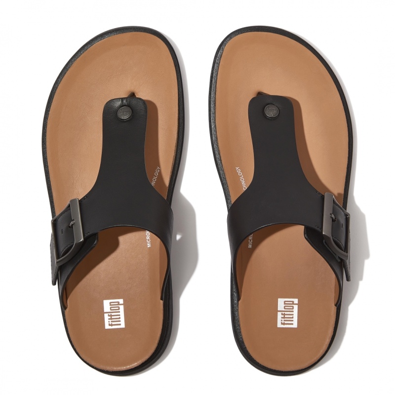 Thongs Fitflop Gen-Ff Punta Uomo Nere | IT-58467DPTB