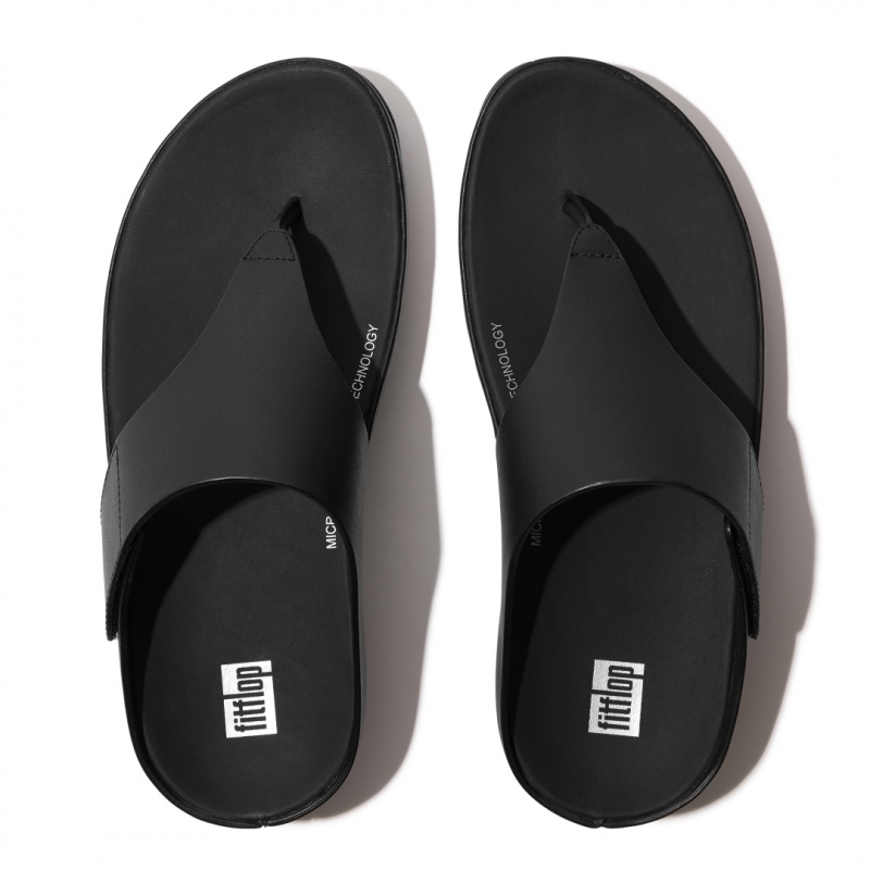 Thongs Fitflop Shuv Punta Thongs Donna Nere | IT-28650IQVT