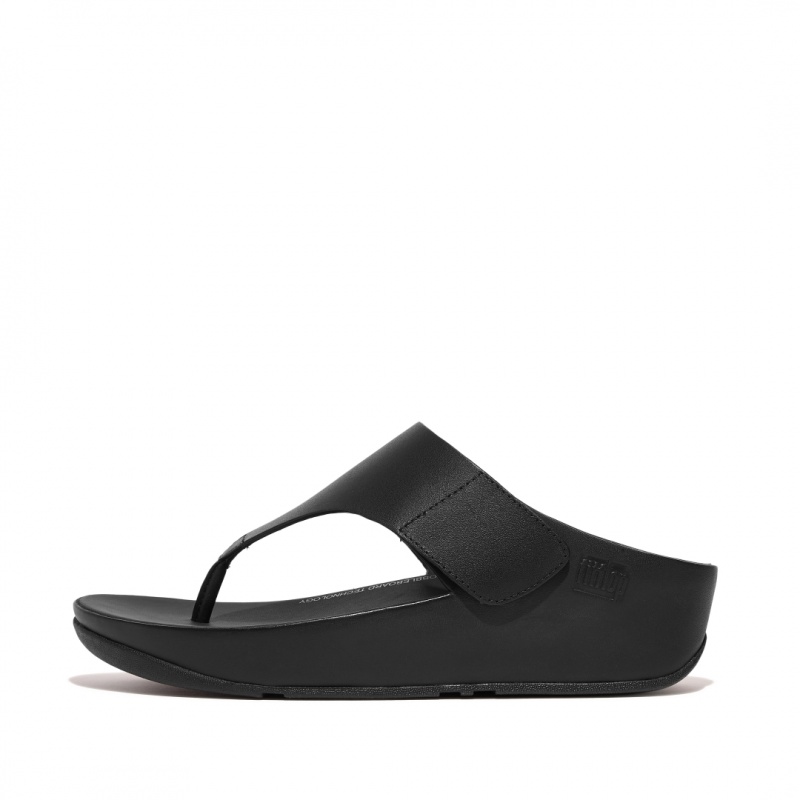 Thongs Fitflop Shuv Punta Thongs Donna Nere | IT-28650IQVT