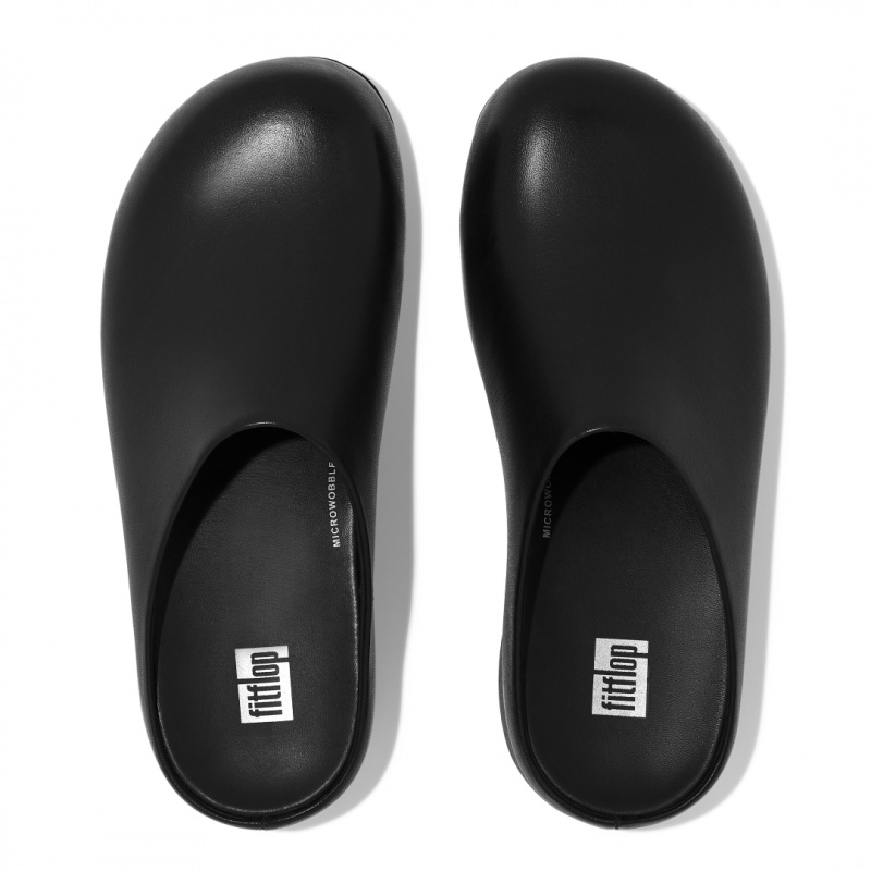 Zoccoli Fitflop Shuv Wipe Clean Donna Nere | IT-19482VJDC